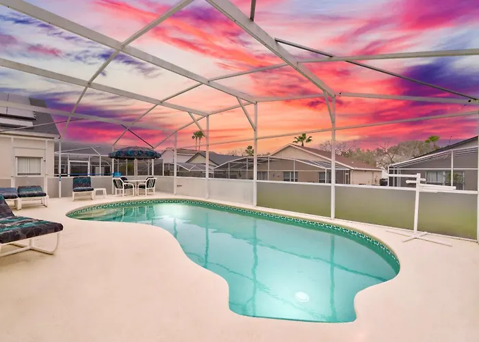 Luxurious Private Heated Pool Villa Close To Disney